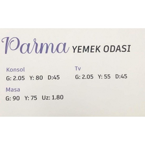 Parma Yemek Odası Takımı 